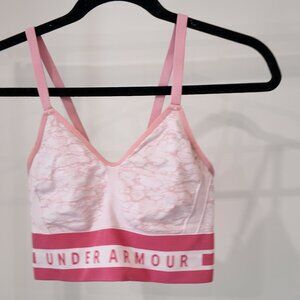 Women's Pink Under Armour Sports Bra